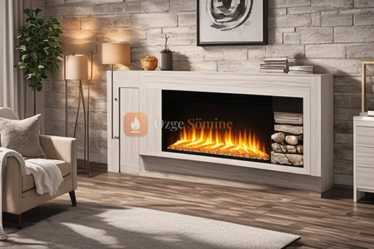 Lina Konsol Elektrikli Şömine görsel 3